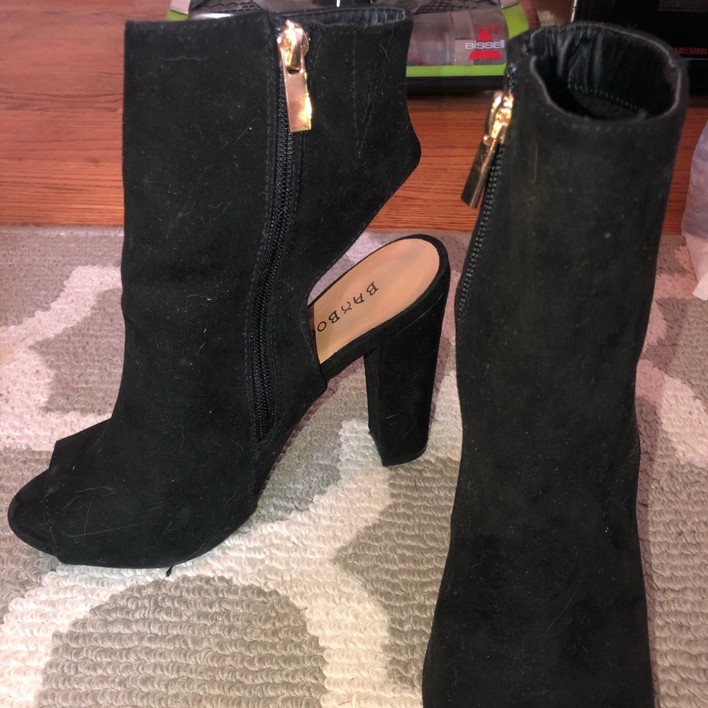 Black Suede Booties